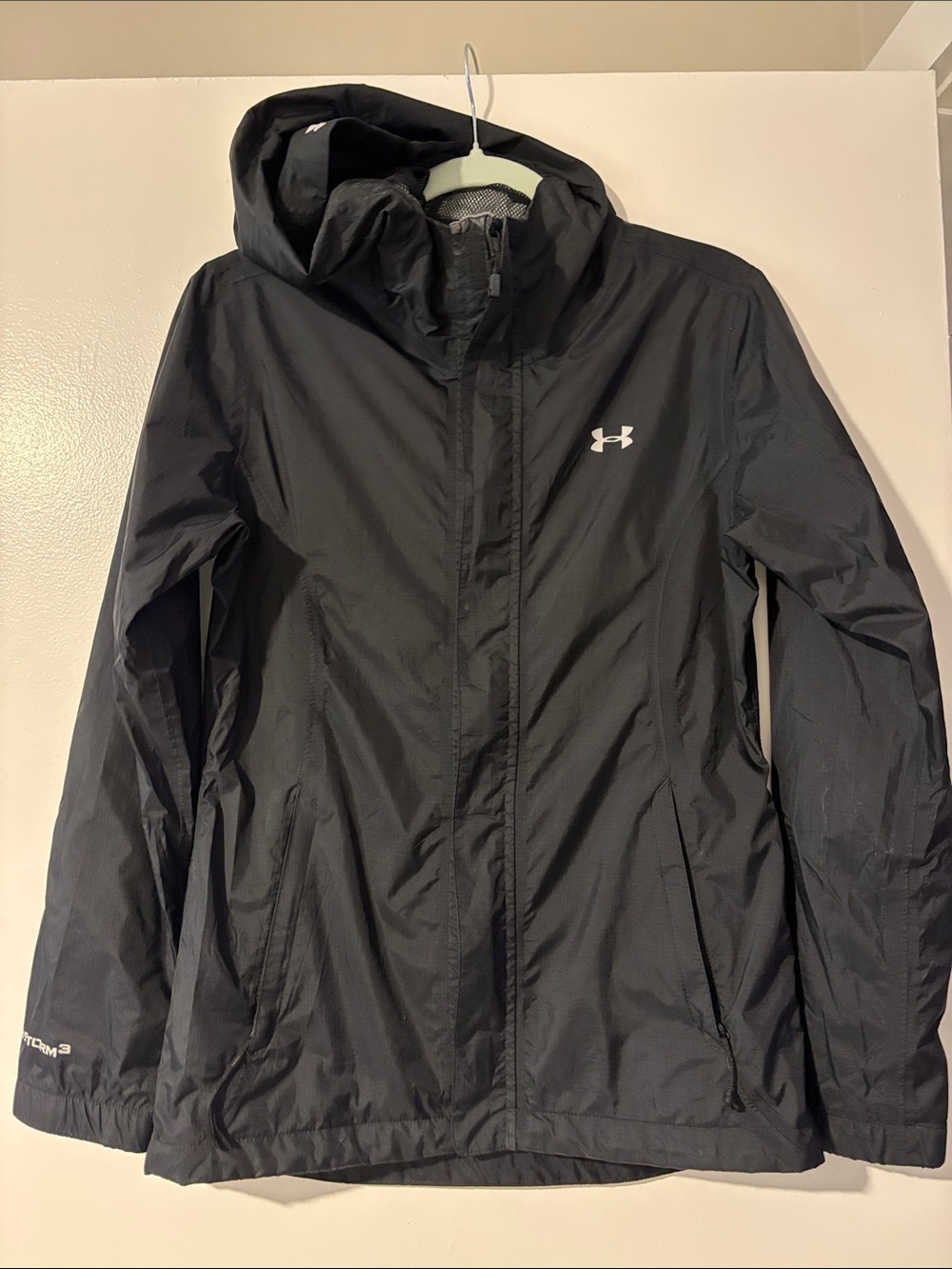 Storm3- Under Armour Black Women's Hooded Utility Jacket- XS